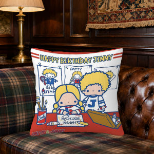 Sanrio | Sanrio Patty and Jimmy Pillow Covers Cartoon Sofa Decorative Home Double-sided Printing Short Plush Cushion Cover Christmas gift