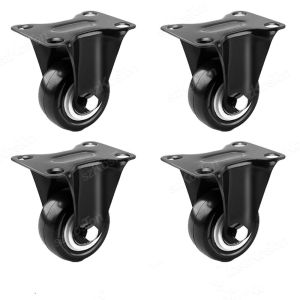 Heavy Duty Casters PP Wheels Rollers For Furniture Wheel Caster Wheels 360° Caster Wheel Industrial With Brake 1.5/2 Inch