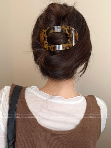 Kẹp Tóc Hình Con Ong Họa Tiết Da Báo Thời Trang Cổ Điển Cho Phụ Nữ Phụ Kiện Tóc Nửa Đầu Phụ Kiện Tóc Phụ Nữ Kẹp Tóc Hình Cá Mập