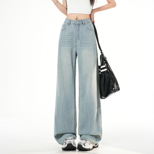 Jeanswest | Quần Jeans Nữ Mùa Hè Xanh Nhạt Ống Rộng Vải Mỏng