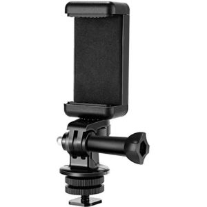 1 Pcs 1/4 Inch Flash Hot Shoe Screw Adapter & Tripod Mount Phone Clip Holder