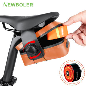NEWBOLER Mini Bicycle Saddle Bag Lightweight Small 0.5L Bike Bag Portable Multi function Bags Cycling Tail Bag Bike Accessories