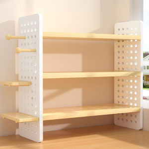 Multi-functional Desktop Storage Shelf Multilayer Pegboard