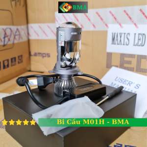 Đèn pha led bi cầu chống chói cao cấp BMA led bma h4 3 chân