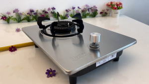 Stainless Steel Embedded LPG Gas Stove | Large Single Burner