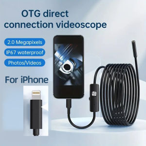 Endoscope Camera  For iPhone  Cars Endoscopic  Waterproof 8 LEDs Borescope Automobile engine Inspection iPhone