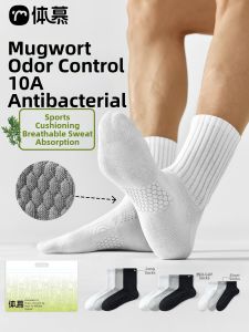 Antibacterial Deodorant Sports Breathable Mens Summer Socks