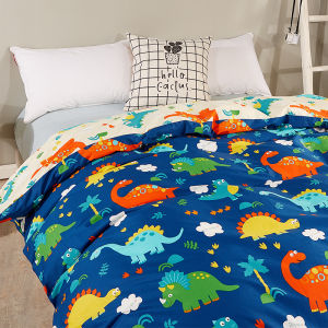 Pure Cotton Dinosaur Bedding Cover Single Piece Cartoon Style 150x200 Size for Student Children Single And Double Bed