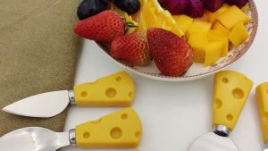 Reviln ช้อนส้อมด้ามชีส ช้อนส้อมเกาหลี มีดตัดเนย ส้อมจิ้มผลไม้ tableware มีสินค้าพร้อมส่ง