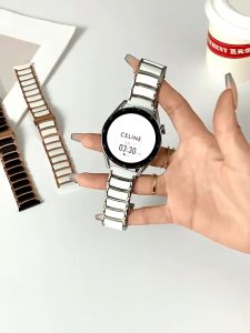 Ceramic Watch Strap For Samsung Galaxy Watch 7/6/5/5 Pro 45mm 40mm 44mm Smart Watch Bracelet Ceramic Watchbands Galaxy Watch Ultra 47mm 6 Classic 43mm 47mm Smartwatch Strap