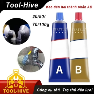 Keo hai thành phần epoxy siêu dính H2 nhiều khối lượng 20g 50g 70g 100g dán kim loại nhựa gỗ thủy tinh