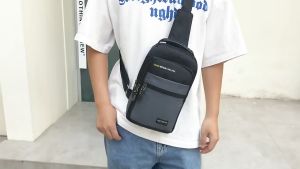 Beg Silang Lelaki Sling Bag Men Fashion Chest Bag Casual Waist Bag Pouch Bag Men Crossbody Bag Beg Pinggang Lelaki