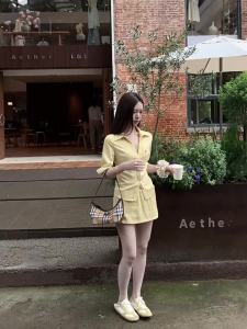 Elegant Fairylike French Slimming Youthful Shirt Yellow