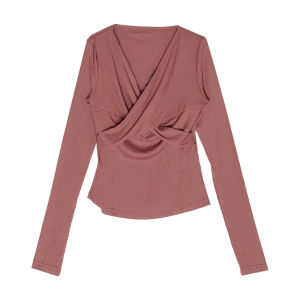Áo Thun V-Neck Crossover Phong Cách Cho Phụ Nữ Bầu Bì