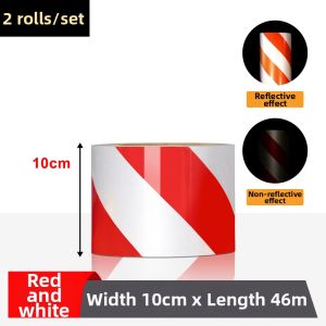 Red and White High Visibility Safety Warning Tape