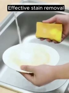 KYOTO - 1/5PCS Dual-Purpose Kitchen Sponges – Non-Scratch Double-Sided Scrub for Effective Dishwashing and Household Cleaning