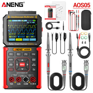 ANENG | ANENG AOS05 3-in-1 Handheld Oscilloscope Multimeter Signal Generator Dual Channel 50MHz 200MSa/s Rechargeable Electronic Repair