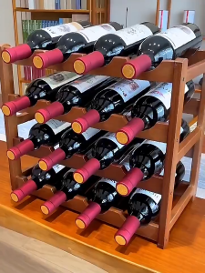 AF HOME Bamboo Red Wine Rack Organzier Bamboo Bottles Red Wine Bottles White Wine Bottles Wine Holder