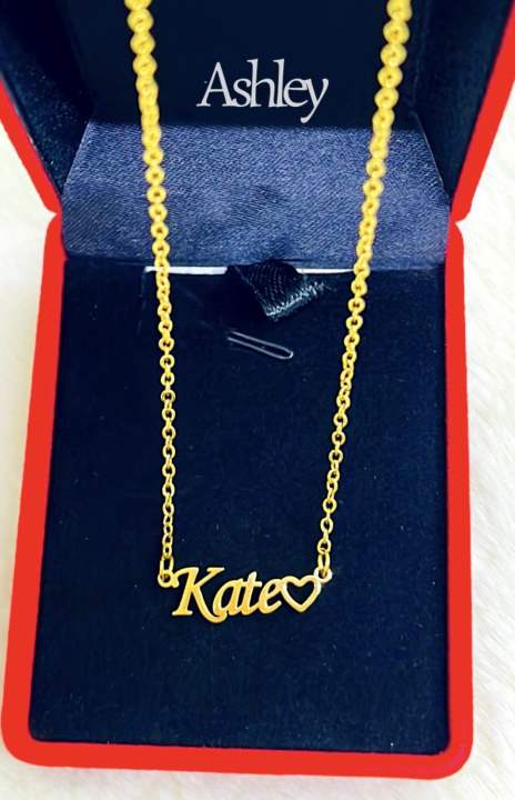 Kate Personalized Name Stainless Plated Gold Necklace 18inch/45cm