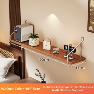 evesigar | Wall-mounted Hanging Shelf Bedside No-drill Design
