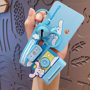 Sanrio | Genuine Sanrio Kitty Kuromi Cartoon Bracelet Couple Bag Pendant Car Keychain Pendant Charm Phone Anti-lost Wrist Strap Chain