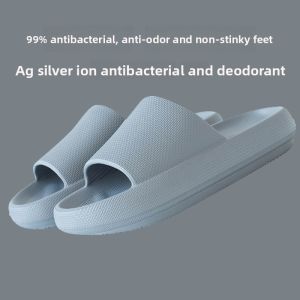 Antibacterial Anti Odor Thick Bottom Slip Resistant Indoor Slippers Home Use Men Large Size Bathing Slippers Comfortable Summer Sandals