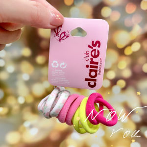 Fluorescent Color Floral Print Towel Hair Ties Set for Girls Childrens Accessories Japanese Style Hair Bands DIY Brand