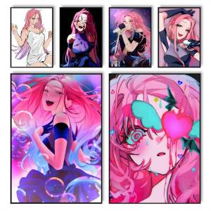 A-Alien S-Stage MIZI Anime Poster HD Posters Self Adhesive Waterproof Ideal for Living Room Bedroom Bar Decoration