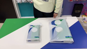 เดิม YONEX AC1204 ผ้าขนหนูกีฬา 100% ผ้าฝ้ายแห้งดูดซับผ้าขนหนูยืนยาว 34 * 82 ซม