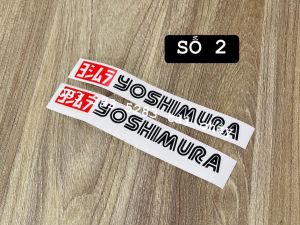 [ 1 CẶP ] TEM YOUSHIMURA ( KHÔNG PHẢN QUANG ) DÁN PHUỘC TRƯỚC LỘT ĐƯỢC