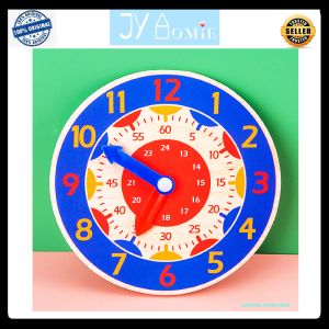Early Learning Wooden Clock Learn Math Learn Count Children Puzzle Kids Toys Early Development Toys Mainan Kanak Kanak