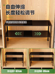 Kitchen Storage Rack Foldable Bedroom Cabinet Clothing Wardrobe Divider Multifunctional Carbon Steel Organizer Shelf