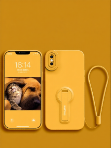 GGUU | Anti-Drop Silicone Case with Stand for iPhone XS MAX XR 7 Plus Thin