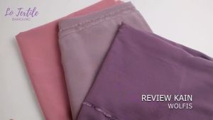 Bahan Kain Hijab Gamis Pashmina Khimar Outer Cadar Abaya 05 Meter - Kain Bahan Woolprach Wolfis Wolvis Wolpis Premium