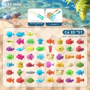 KUWUBIANJING | Bộ Đồ Chơi Cá Magnetic Giáo Dục