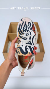 UIN Mijas Womens Art Painted Travel Shoes Slip On Loafers Comfort Lightweight Sneakers-Leopards Eyes