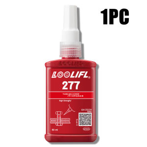 LOOLIFL | Loolifl 277 Thread Locker High Strength Red Anaerobic Adhesive Permanent Anti Vibration Screw Lock Glue Heavy Duty Bolt Sealant