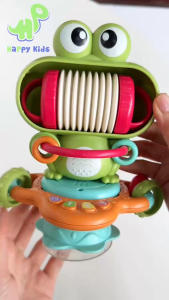 Đồ Chơi Cho Bé Sơ Sinh Ếch Montessori Để Bàn Ăn Đồ Chơi Giáo Dục Sớm Có Nhạc Phát Triển Giác Quan Cho Bé