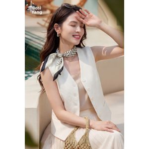 Misoshine | High Quality Office Fashion Minimalist Slim Versatile Sleeveless Jacket