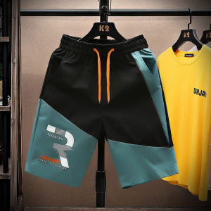 Ice Silk Mens Shorts Summer Cool Feeling Casual Sporty Loose Fit Quick Dry Five Inch Teenagers Fashionable Knee High Pants