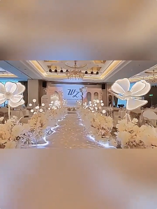 Wedding Props New Style Peony Petals Wedding Props Wedding Scene Scene Layout Background Decoration T Stage Road Guide Lamp Light