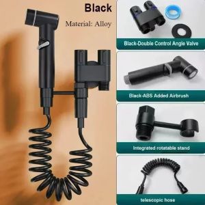 Handheld Toilet Bidet Faucet Sprayer Stainless Steel Bathroom Bidet Spraye Set Hand Sprayer Shower Head Self Cleaning No Punch