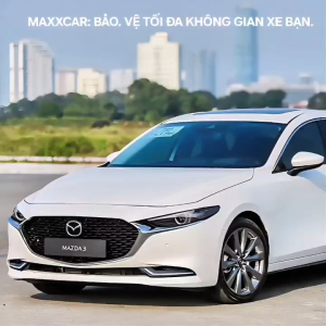 MAZDA 3 -Thảm lót sàn MAXXCAR nhựa TPE đúc 5D cho xe MAZDA 3 2020+ Sedan& Sport + Bộ rối xám logo.