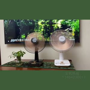 【3 Years Warranty】COD CAMEL 16" Table Fan Timing Big Wind Floor Table Fan Electric Fan Desktop Household Silent Shaking Head Energy Saving Floor Desk Fan