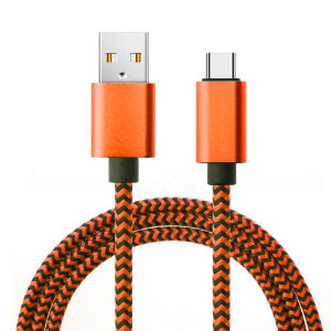 USB A To Type C Cable Mobile Phone Line 2.4A Fast Charging Nylon Data Mirco Type-C Charger Cord For Xiaomi 12 Samsung S22 Redmi