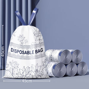 Fragrance Garbage Bag Drawstring Style Thickened Kitchen Disposable Trash Bag New Material Household Bedroom Garbage Bag 45x45cm