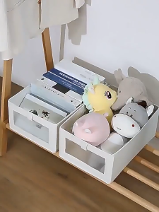 【Woody】Clothes Organizer with Visible Wardrobe Storage Box