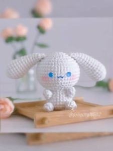 Móc khóa Cinnamoroll - móc khóa len - quà tặng