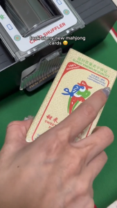 Sweet Rice Mahjong Playing Cards Singapore Rules | Card Shuffler | Diatom Mud Mahjong Table Mat