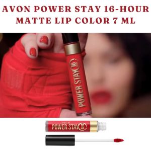 Avon Power Stay 16 hour Limitless Matte Liquid Lipstick - Longwear Lightweight & Waterproof! 24hr Comfort with Highly Pigmented Non-Sticky Formula. Luxuriously Moisturizing for a Soft Matte Finish. Your Ultimate Long-Lasting Makeup